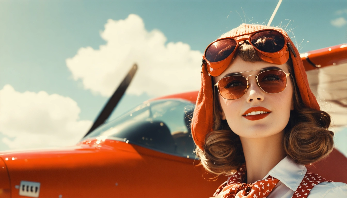 aviator Pin Up